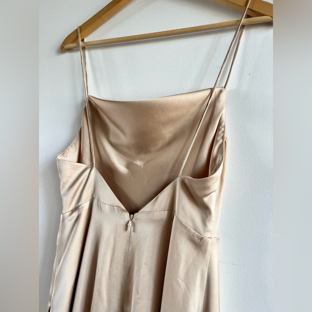 Free People The Rosabel Maxi Dress Size 2 Light Latte - Picture 4 of 11